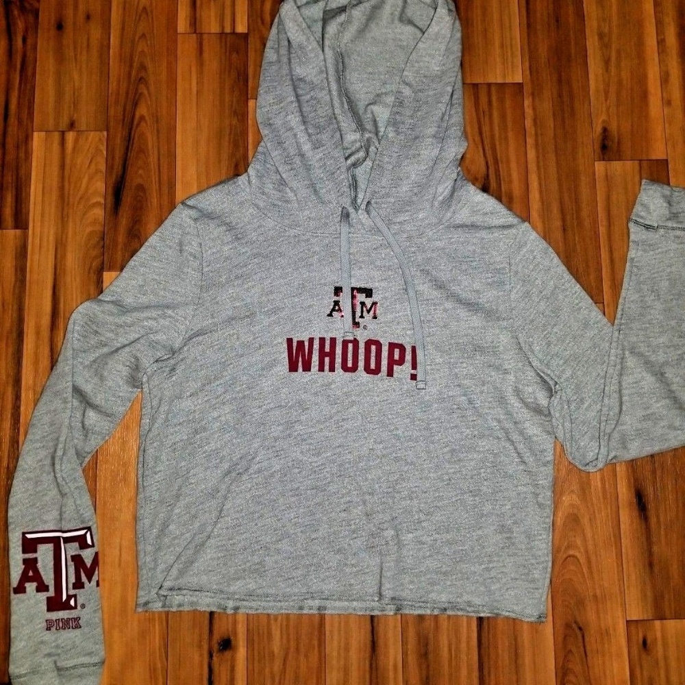 VS Hoodie Top crop shirt size XS Texas A&M